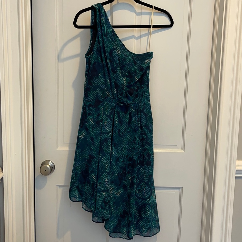 NEW Rachel Roy Patterned One Shoulder Dress